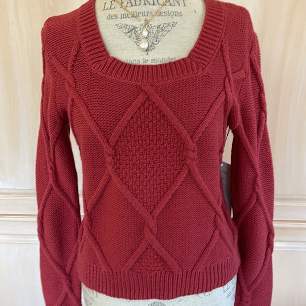 Cabi Square Neck Pullover # 3883 NWT